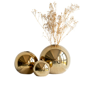 Plätering Golden Ball Keramisk Vas 