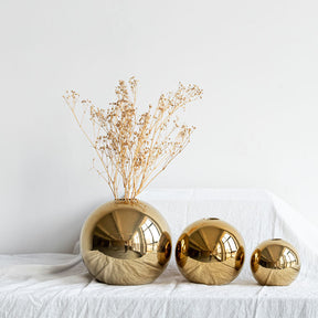Plätering Golden Ball Keramisk Vas 