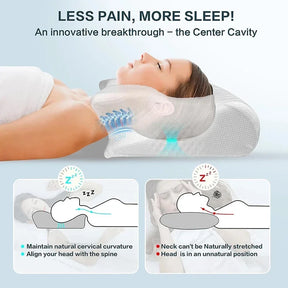 2-i-1 Ergonomisk Memory Foam Kudde